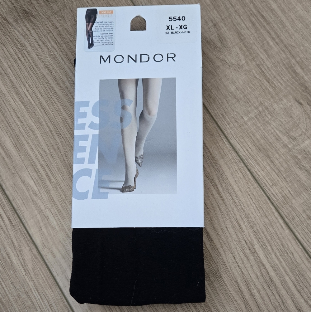 Mondor Black Women's Control Top Tights